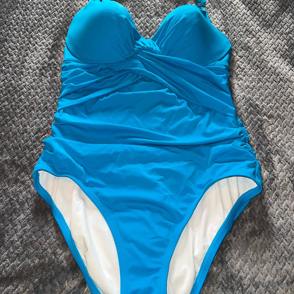 Victoria's Secret Bright Turquoise One-Piece Swimsuit